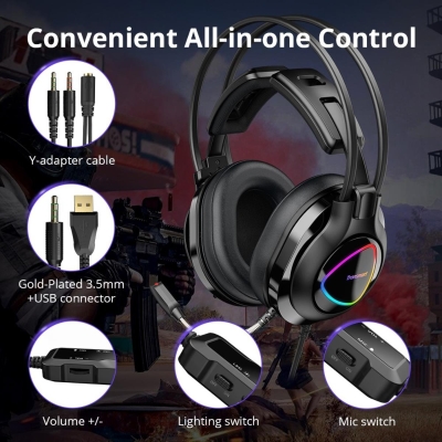 Tronsmart Glary Alpha RGB Gaming Oyuncu Kulaklığı - 4