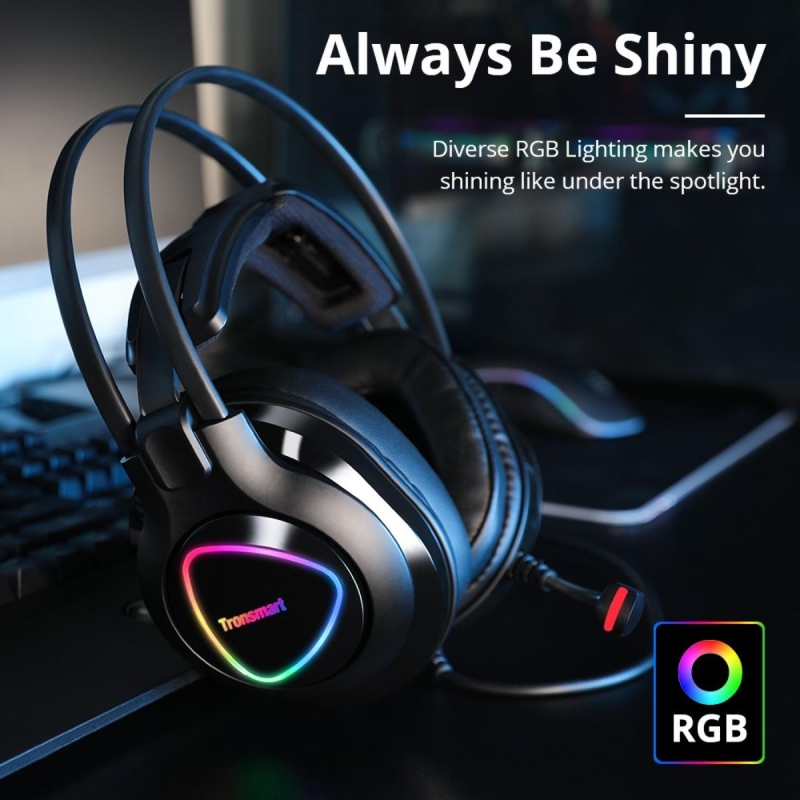 Tronsmart Glary Alpha RGB Gaming Oyuncu Kulaklığı - 12