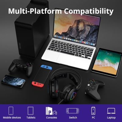 Tronsmart Glary Alpha RGB Gaming Oyuncu Kulaklığı - 8