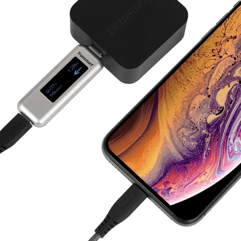 Tronsmart LCC04 Type-C Lightning iPhone Hızlı Şarj Kablosu Siyah - 4