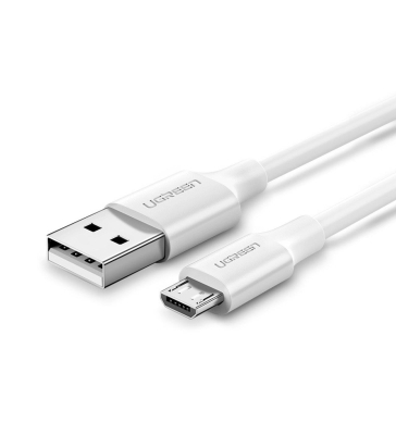 Ugreen Micro USB Data ve Şarj Kablosu Beyaz 1 Metre - Ugreen
