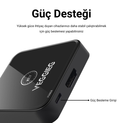 VegGieg 1 Giriş 2 Çıkış / 2 Giriş 1 Çıkış Çift Yönlü 4K HDMI 2.0 Switch - 4