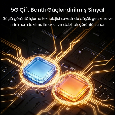 VegGieg 1080P 60Hz Kablosuz HDMI Görüntü Aktarım Cihazı Mini Wireless HD Display Adaptör Verici Alıcı Set - 3