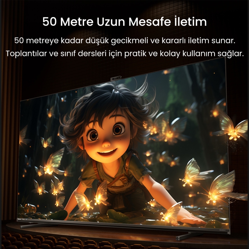 VegGieg 1080P 60Hz Kablosuz HDMI Görüntü Aktarım Cihazı Mini Wireless HD Display Adaptör Verici Alıcı Set - 5