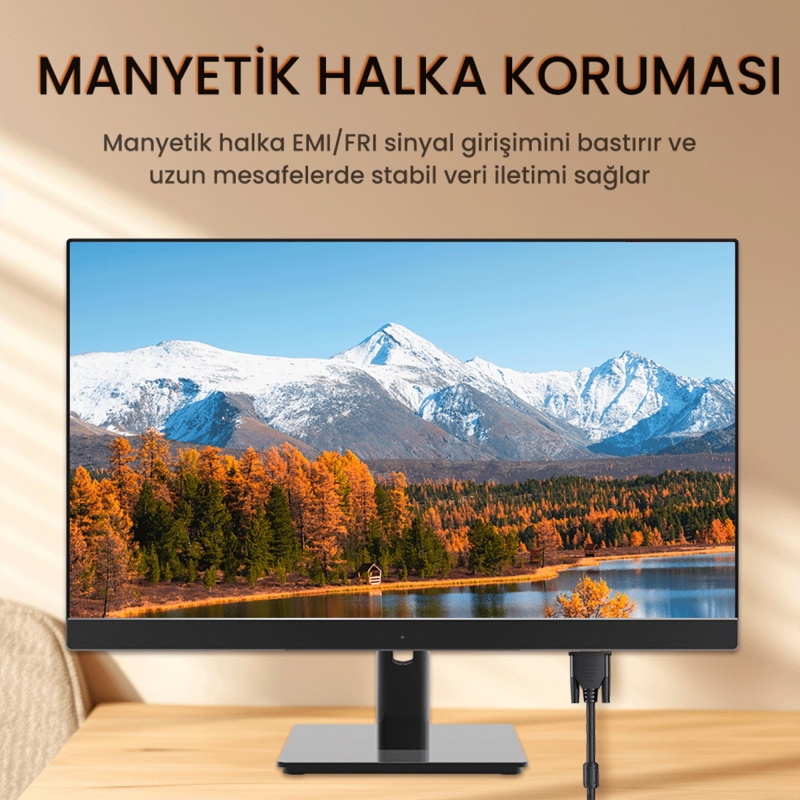 VegGieg 1080P 60Hz VGA Görüntü Kablosu 3 Metre - 4