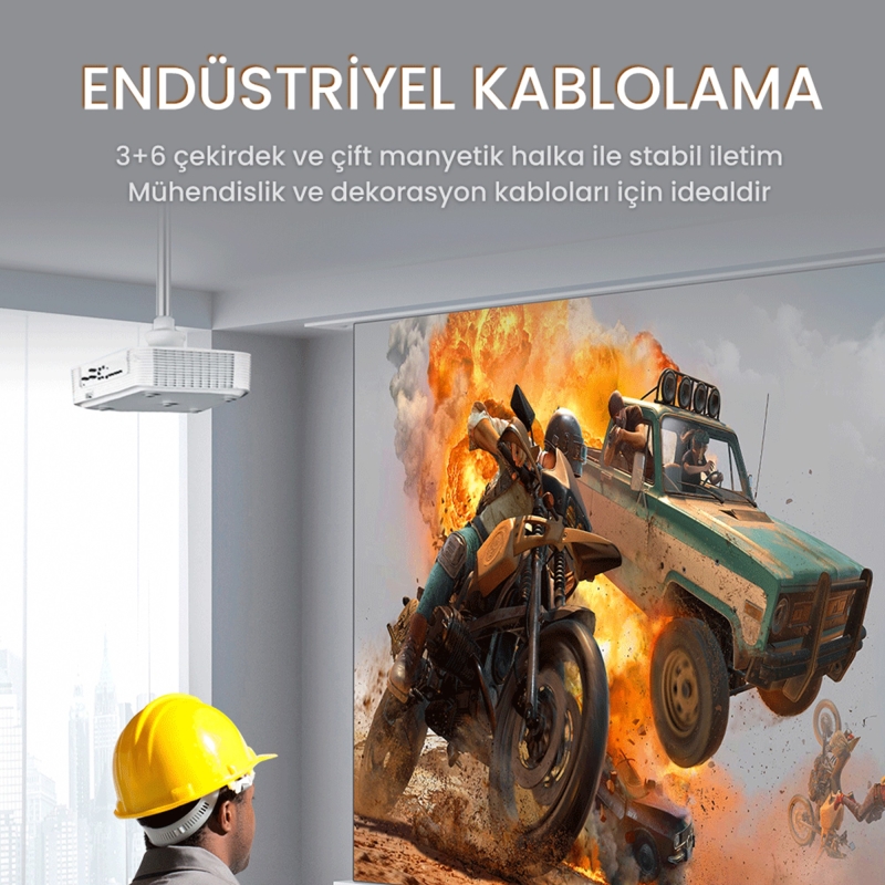 VegGieg 1080P 60Hz VGA Görüntü Kablosu 5 Metre - 5