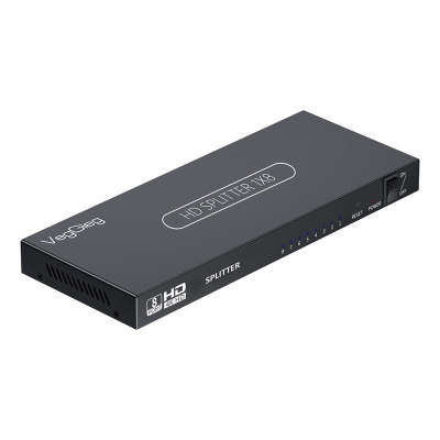VegGieg 1080P Full HD 1 Giriş 8 Çıkış HDMI Splitter Görüntü Ayırıcı Bölücü Adaptör - VegGieg
