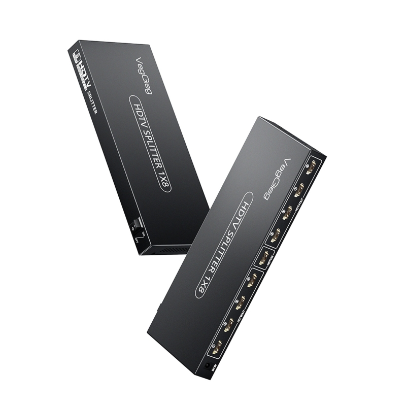 VegGieg 1080P Full HD 1 Giriş 8 Çıkış HDMI Splitter Görüntü Ayırıcı Bölücü Adaptör - 1