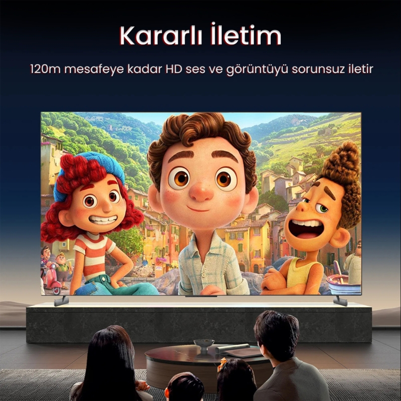 VegGieg 1080P Full HD 60Hz HDMI Extender 120 Metre CAT5E/6 Klavye Mouse HDMI Menzil Genişletici Uzatıcı - 3