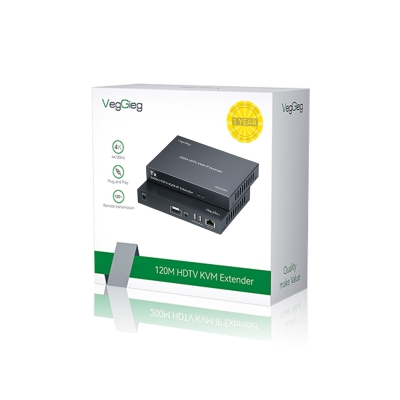 VegGieg 1080P Full HD 60Hz HDMI KVM IP Extender 200 Metre CAT5E/6 HDMI Menzil Genişletici Uzatıcı - 7