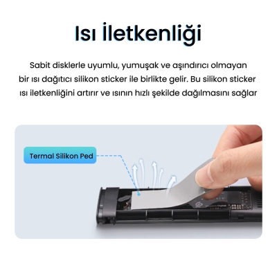 VegGieg 10Gbps USB 3.1 GeN2 M.2 SATA NGFF NVME SSD Disk Kutusu - 7
