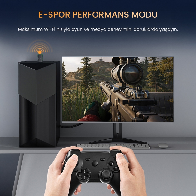 VegGieg 1100 Mbps Dual Band Wi-Fi 6 Alıcı ve Bluetooth 5.4 Adaptör Mini USB Dongle - 3