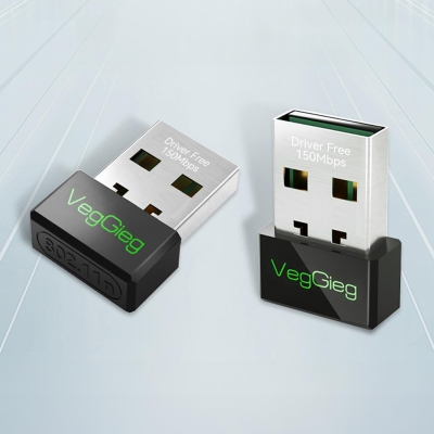VegGieg 150 Mbps 2.4Ghz Kablosuz WiFi Alıcı Verici Nano USB Adaptör - 2