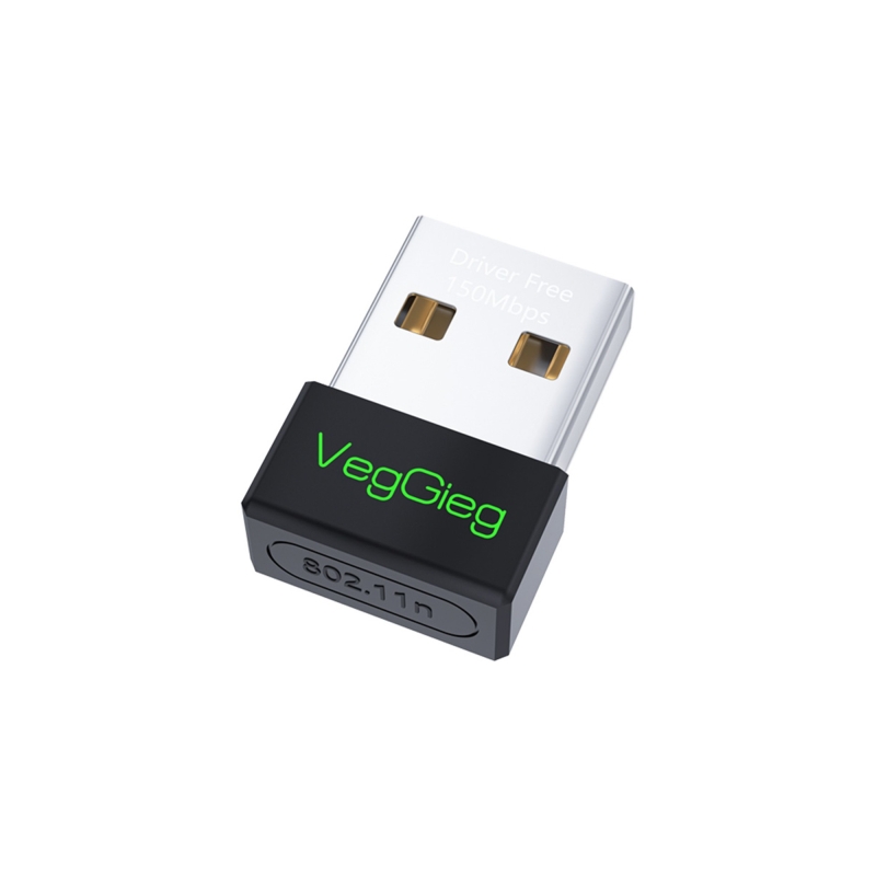 VegGieg 150 Mbps 2.4Ghz Kablosuz WiFi Alıcı Verici Nano USB Adaptör - 1