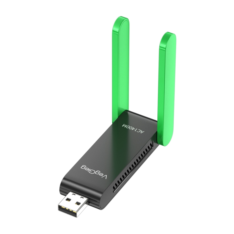 VegGieg 1400 Mbps 2.4GHz/5GHz Dual Band Gigabit Alıcı Verici USB WiFi Adaptör - 1