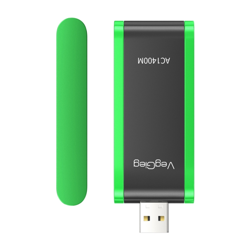VegGieg 1400 Mbps 2.4GHz/5GHz Dual Band Gigabit Alıcı Verici USB WiFi Adaptör - 10