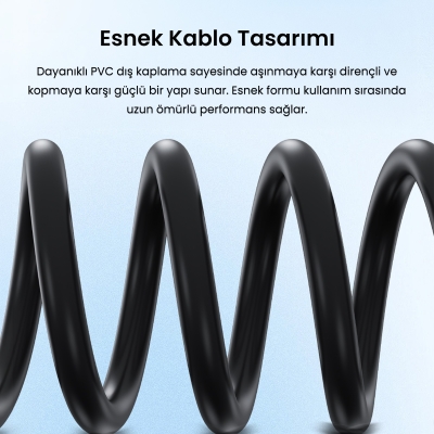 VegGieg 3.5mm Aux To 2 RCA Hi-Fi Ses Kablosu 15 Metre - 7
