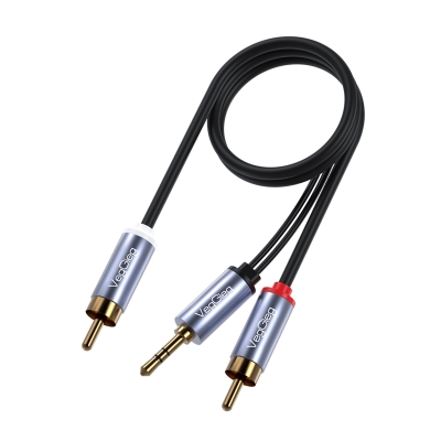 VegGieg 3.5mm Aux To 2 RCA Hi-Fi Ses Kablosu 5 Metre - 9