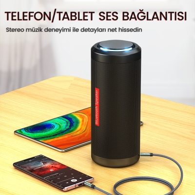VegGieg 3.5mm Jack TRS Hi-Fi Örgülü AUX Ses Kablosu 2 Metre - 7