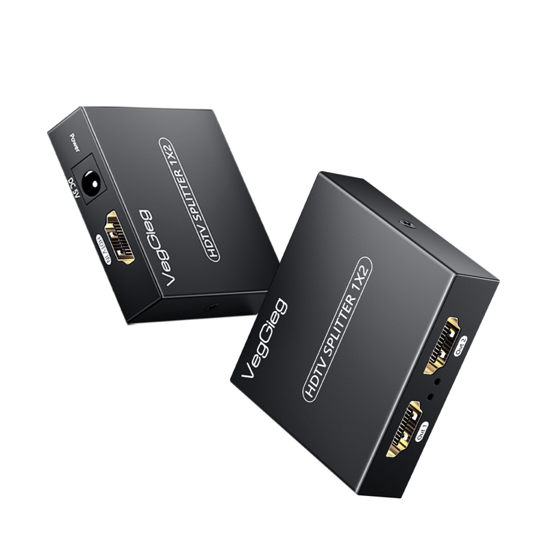 VegGieg 4K 30Hz 1 Giriş 2 Çıkış HDMI Splitter Görüntü Ayırıcı Bölücü Adaptör - 1