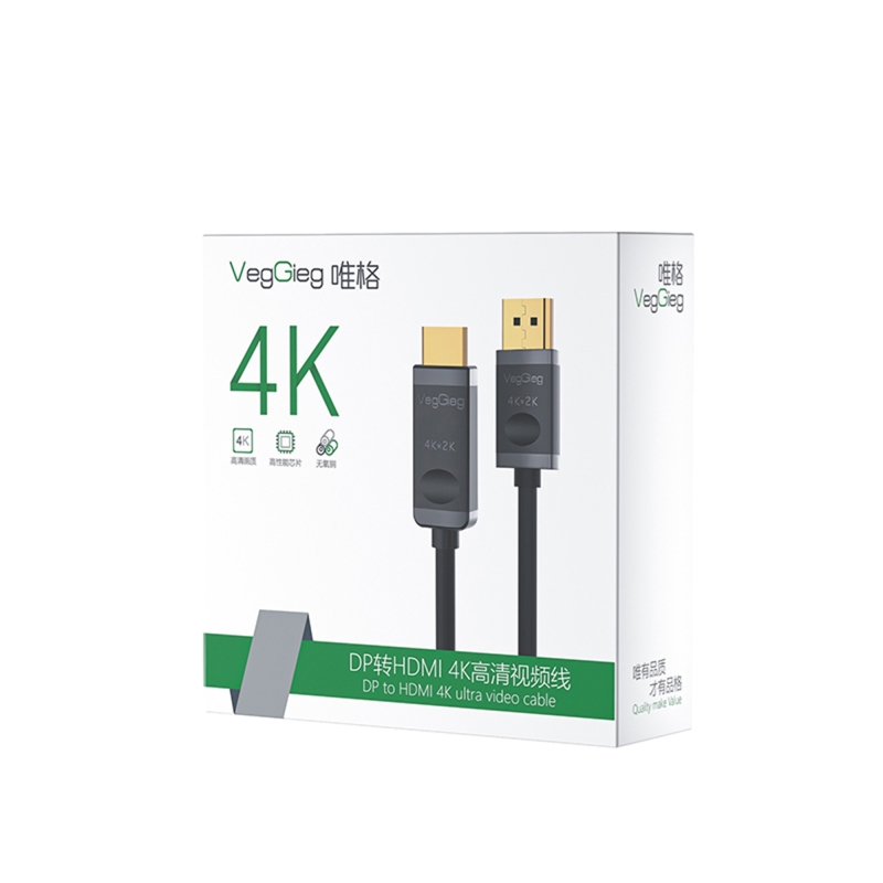 VegGieg 4K 30Hz DisplayPort to HDMI Dönüştürücü Kablo 3 Metre - 8