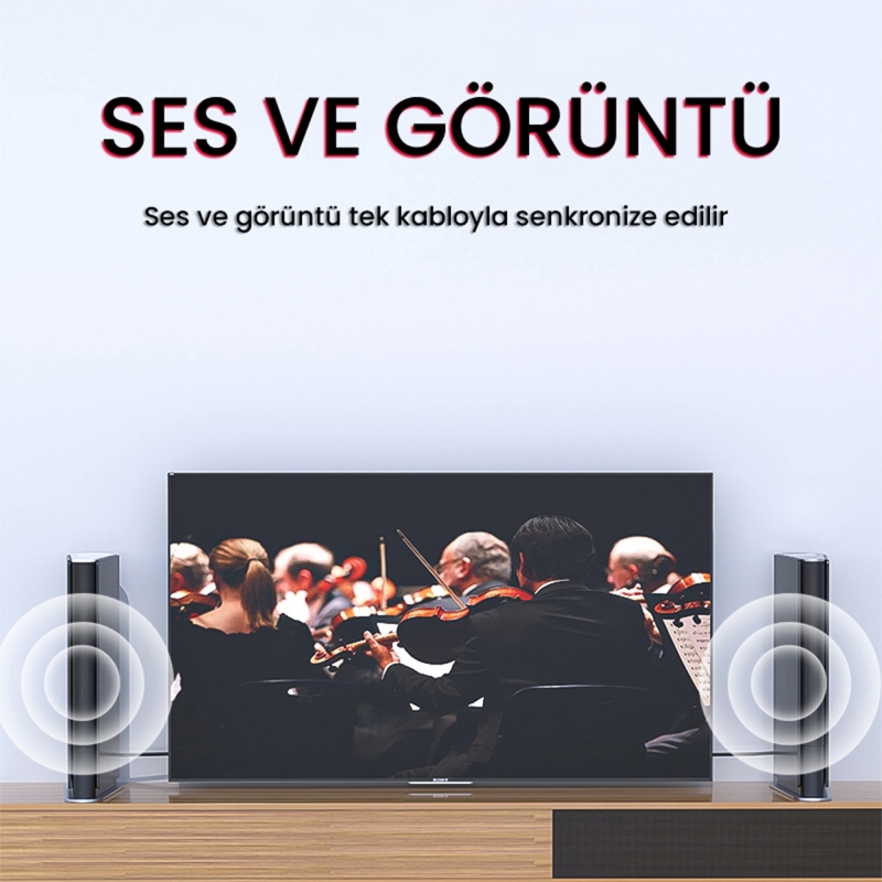 VegGieg 4K 30Hz DisplayPort to HDMI Dönüştürücü Kablo 3 Metre - 7