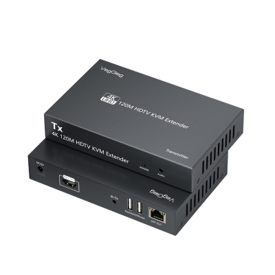 VegGieg 4K 30Hz HDMI KVM Extender 120 Metre CAT5E/6 HDMI Menzil Genişletici Uzatıcı - VegGieg