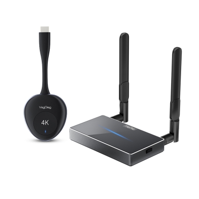 VegGieg 4K 30Hz Kablosuz HDMI VGA Görüntü ve Ses Aktarıcı Wireless Ekran Yansıtma Adaptörü Verici Alıcı Set - VegGieg