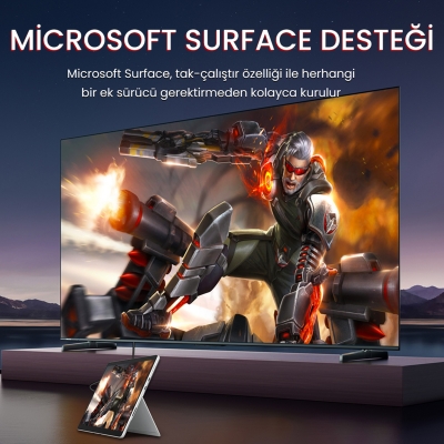 VegGieg 4K 30Hz Mini DisplayPort to HDMI Dönüştürücü Kablo 3 Metre - 4