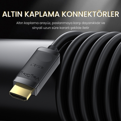 VegGieg 4K 30Hz Mini DisplayPort to HDMI Dönüştürücü Kablo 3 Metre - 2