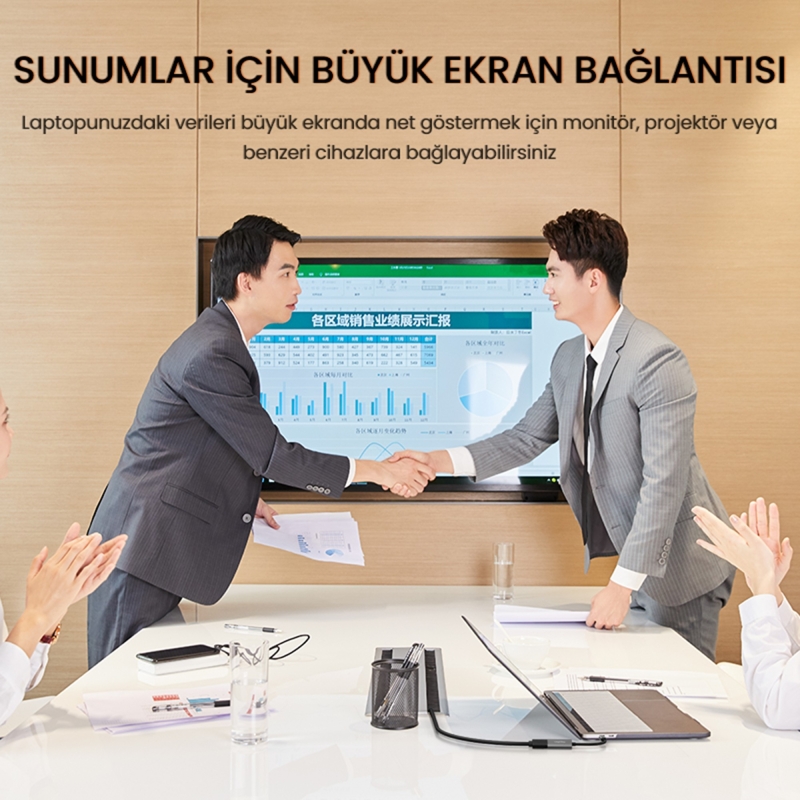 VegGieg 4K 30Hz Type-C to HDMI Çevirici Dönüştürücü Adaptör - 4