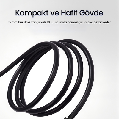 VegGieg 4K 60Hz 18Gbps HDR ARC HDCP Fiber Optik HDMI 2.0 Kablo 150 Metre - 4