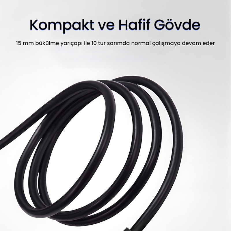 VegGieg 4K 60Hz 18Gbps HDR ARC HDCP Fiber Optik HDMI 2.0 Kablo 80 Metre - 4