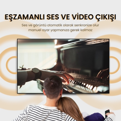 VegGieg 4K 60Hz 18Gbps HDR ARC HDCP HDMI 2.0 Kablo 10 Metre - 4