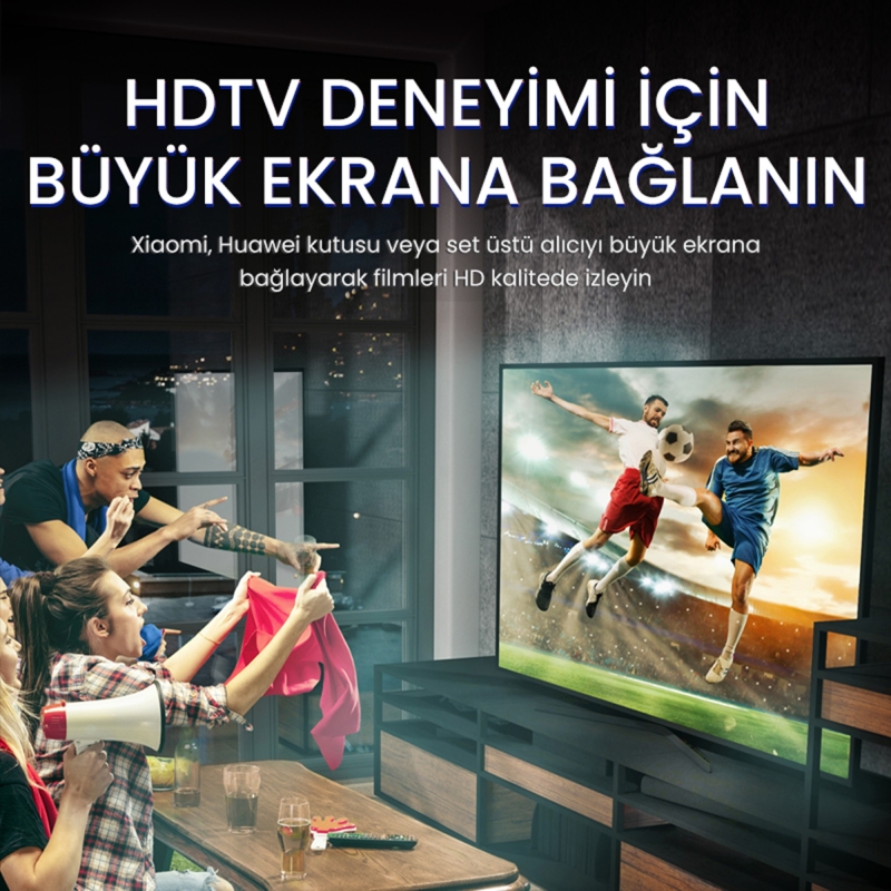 VegGieg 4K 30Hz 18Gbps HDR ARC HDCP HDMI 2.0 Kablo 20 Metre - 5