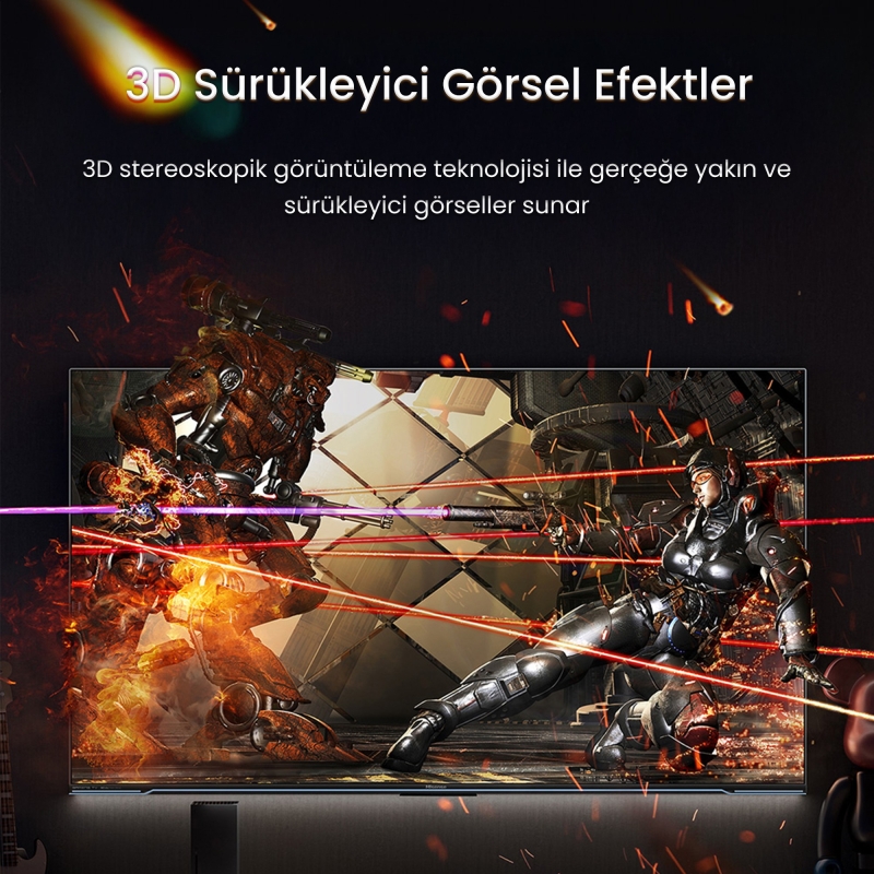 VegGieg 4K HDMI 2.0 Görüntü Seçici 5 Giriş 1 Çıkış Kumandalı Switch - 5