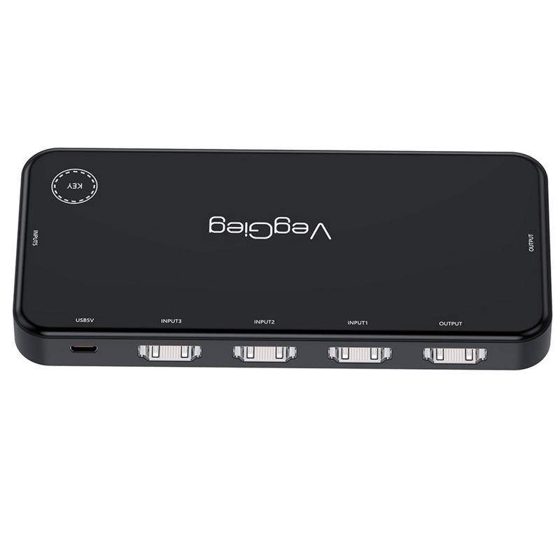 VegGieg 4K HDMI 2.0 Görüntü Seçici 5 Giriş 1 Çıkış Kumandalı Switch - 5