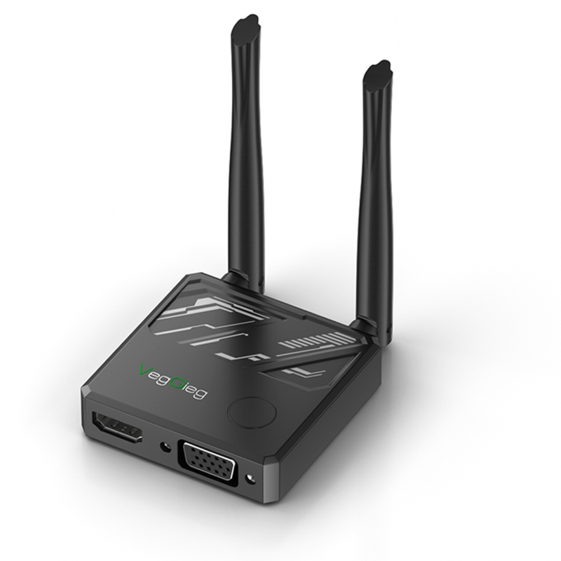 Veggieg 4K HDMI VGA 2.4 / 5Ghz Wireless Kablosuz Görüntü Aktarım Cihazı - 1