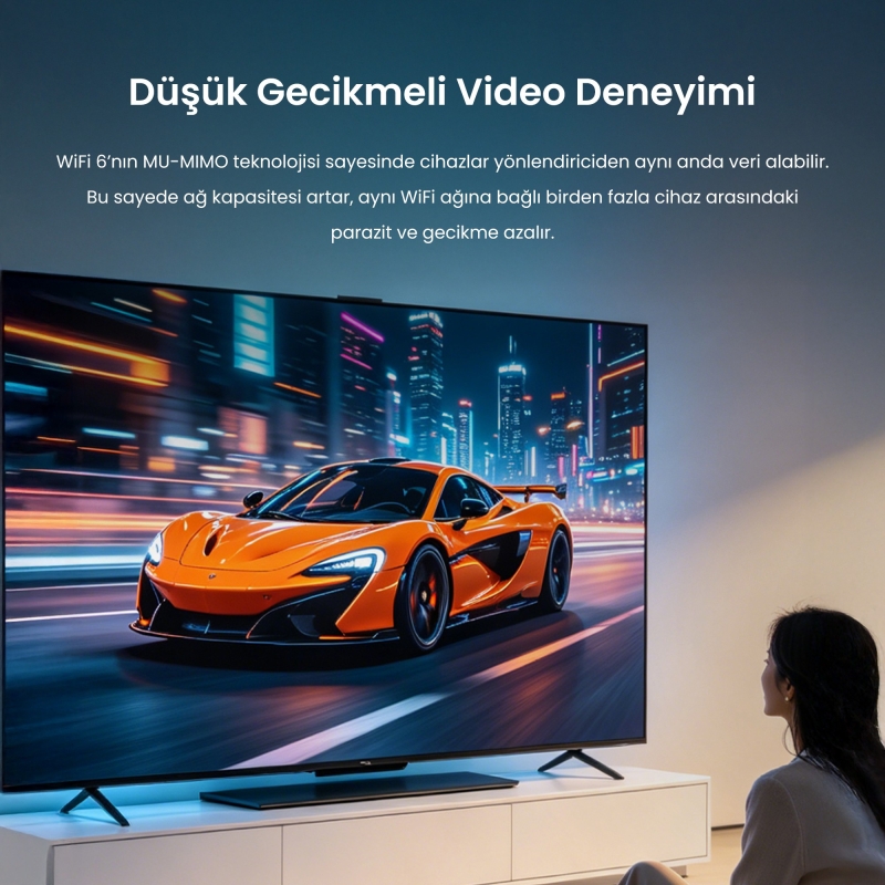 VegGieg 300 Mbps Wifi 6 Çift Bant Kablosuz Alıcı Verici Nano USB Adaptör - 3
