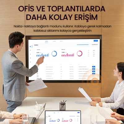 VegGieg 5Ghz Kablosuz HDMI VGA Görüntü Aktarım Cihazı - 4