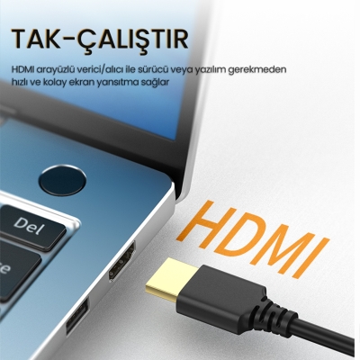 VegGieg 5Ghz Kablosuz HDMI VGA Görüntü Aktarım Cihazı - 3