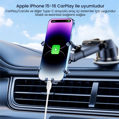 VegGieg 60W Type-C to Type-C Hızlı Şarj ve Data Kablosu 1.2 Metre - 3