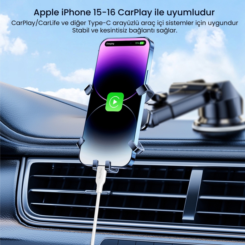 VegGieg 60W Type-C to Type-C Hızlı Şarj ve Data Kablosu 1.2 Metre - 3