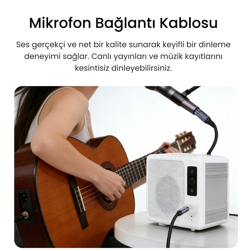 VegGieg 6.35mm to XLR Dişi Mikrofon Kablosu Hi-Fi Ses Kalitesi OFC Bakır Enstrüman Ses Kablosu 2 Metre - 6