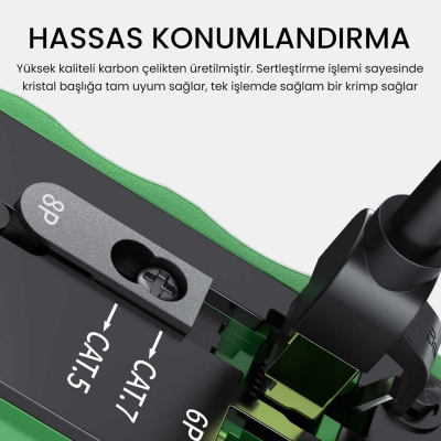 VegGieg 6P/8P Cat8 Cat7 Cat6 RJ45 Ethernet Jack Pensesi RJ11 RJ12 Telefon Kablosu Jak Kesme Soyma Sıkma Aleti - 5
