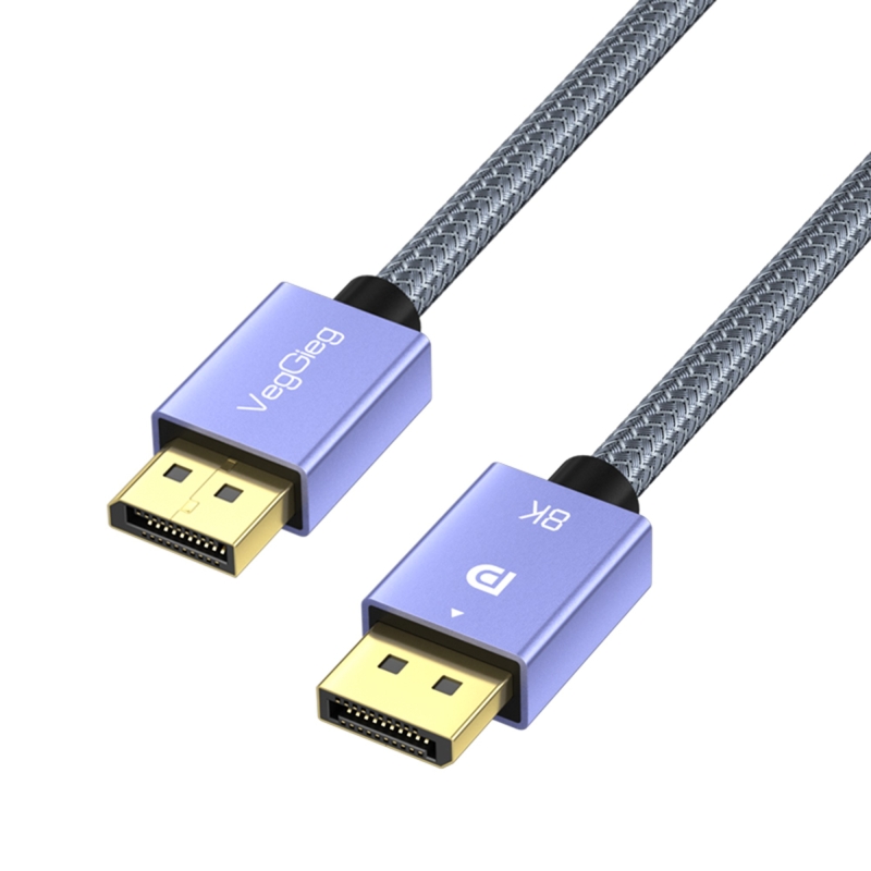 VegGieg 8K/60Hz 4K/165Hz 2K/240Hz DisplayPort 1.4 Kablo 2 Metre - 1