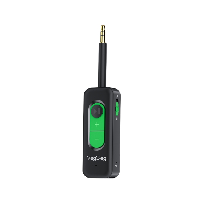 VegGieg Aux Bluetooth 5.4 Transmitter & Receiver Kablosuz Ses Adaptörü - 1