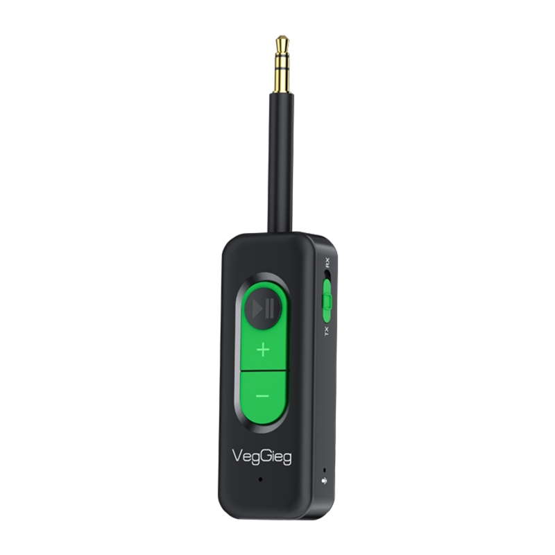 Veggieg Aux Bluetooth 5.4 Transmitter & Receiver Kablosuz Ses Adaptörü - 1