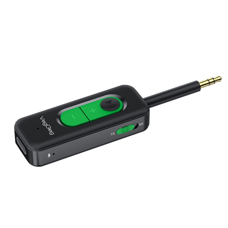 Veggieg Aux Bluetooth 5.4 Transmitter & Receiver Kablosuz Ses Adaptörü - 2