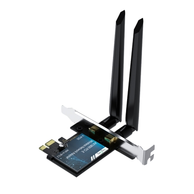 VegGieg AX1800 Wi-Fi 6 Alıcı ve Bluetooth 5.2 Adaptör 5DB Dual Anten PCIe Wifi Ağ Kartı - VegGieg